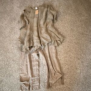 Whimsical Linen Pant/Top Set